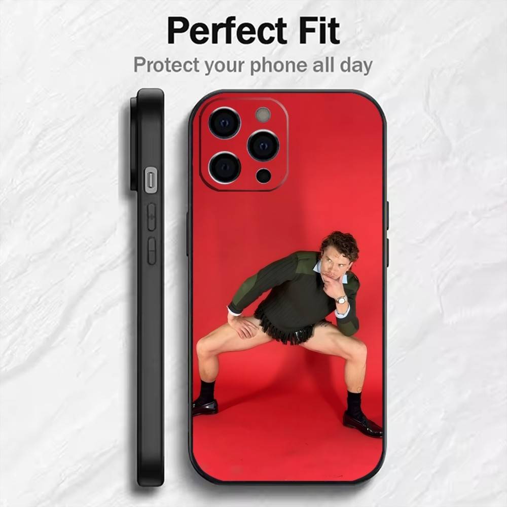 Ежедневный C-Connor S-Storrie Чехол для телефона для iPhone 17, 16, 15, 14, 13, 12 Plus, Max Мягкий силиконовый черный чехол