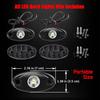 2 Pods LED Rock Lights, Ampper Waterproof LED Neon Underglow Light For Car Truck ATV UTV SUV Offroad Boat Underbody Glow Trail Rig Lamp (White)