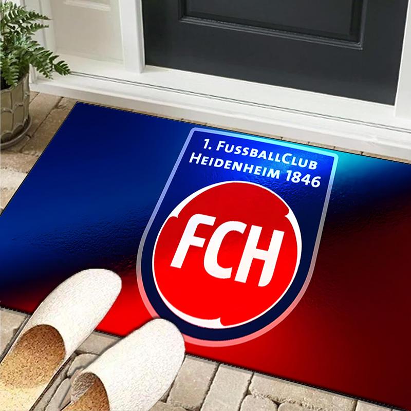 1PC rug Heidenheim Crest Carpet, Chair Rug,Area Rug for Office Bedroom living rooms bedroom, Doormat decor Christmas fan gifts