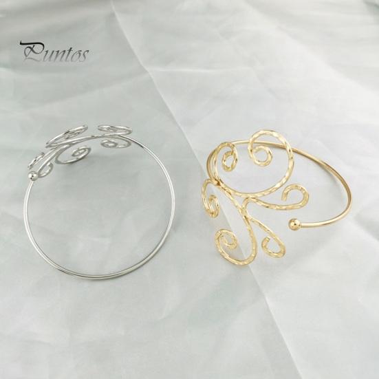 Bracelet Arm Chain Lightweight Bright Color Glossy Hollow-out Geometric Pattern Arm Cuff Bangle Body Bracelet Jewelry Gift