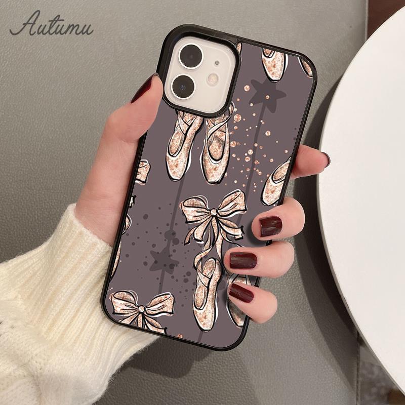 Балерина Балетные Туфли Танцующая Девушка Чехол для Телефона для iPhone 17 Air 15 16 16e 11 12 13 14 Pro Max Plus Cover coque Fundas