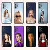 КРУТЫЙ Чехол для телефона Майли Сайрус для Samsung S 25,24,23,22,30,21,10,9,Ultra,Plus,Lite,FE,4,5 G Мягкий Черный Чехол