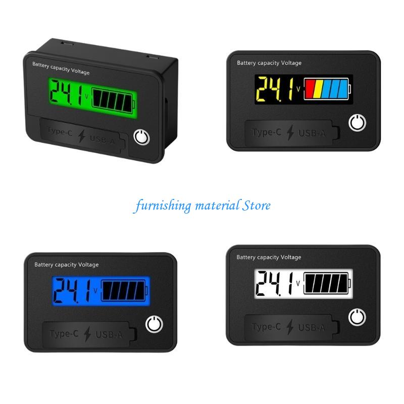 Y5GD Waterproof Car Battery Levels 8-30V Battery Capacity Meter