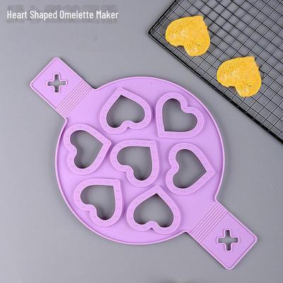 Силиконовая форма для приготовления омлета с семью отверстиями — пищевой, устойчивый к высоким температурам инструмент для приготовления омлета