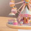 Dessert Ferris Wheel Ornament 2D Flat Acrylic Decoration with Base Non-3D Desktop