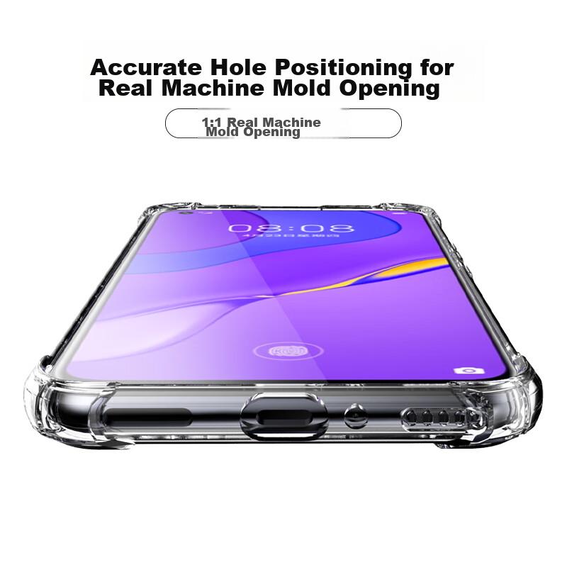 Huawei Nova 7 Phone Case, Shockproof, Full Coverage, Airbag, Simple And Stylish, with Lanyard Hole, Softn, Outer Case, ES-Ip9 Series, Transparent