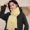 Soft Cashmere Scarf Solid Color Shawl Wrap New Winter Wool Scarf  Women