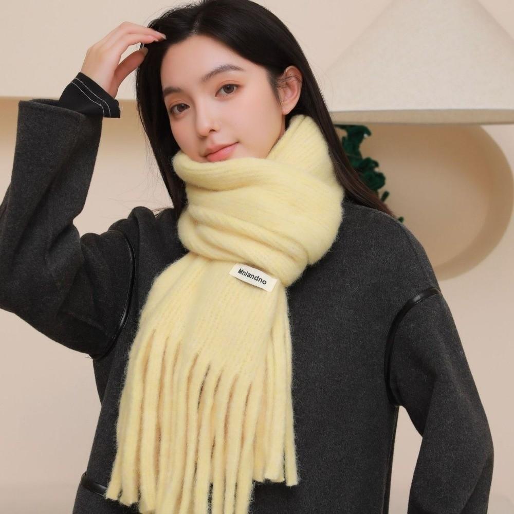 Soft Cashmere Scarf Solid Color Shawl Wrap New Winter Wool Scarf Women