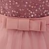 Baby Girl Sequin Flower Dresses Christmas Wedding Lace 1st Birthday Party Dress for Kids Toddler Children Formal Evening Costume