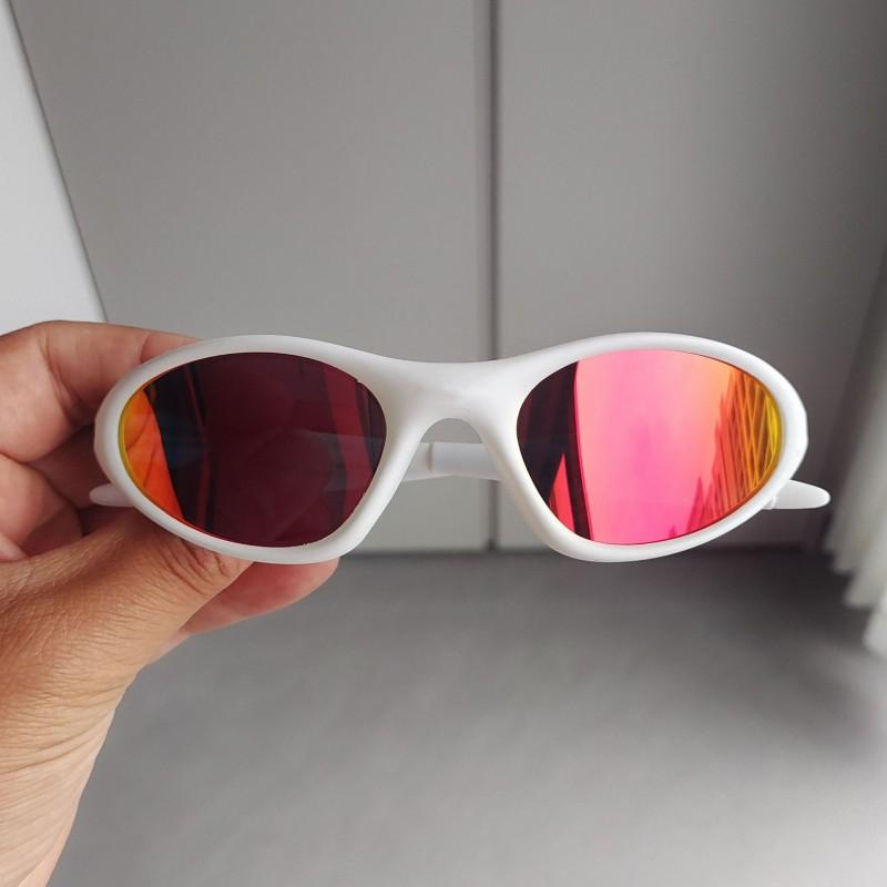 Unisex Oval Polarized Sunglasses Cycling Running Fishing Outdoor Sports Lightweight TR Frame Replaceable Lenses