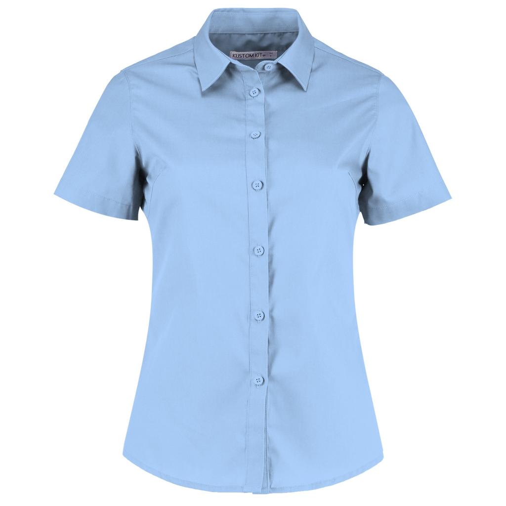 Kustom Kit Womens/Ladies Short Sleeve Poplin Shirt
