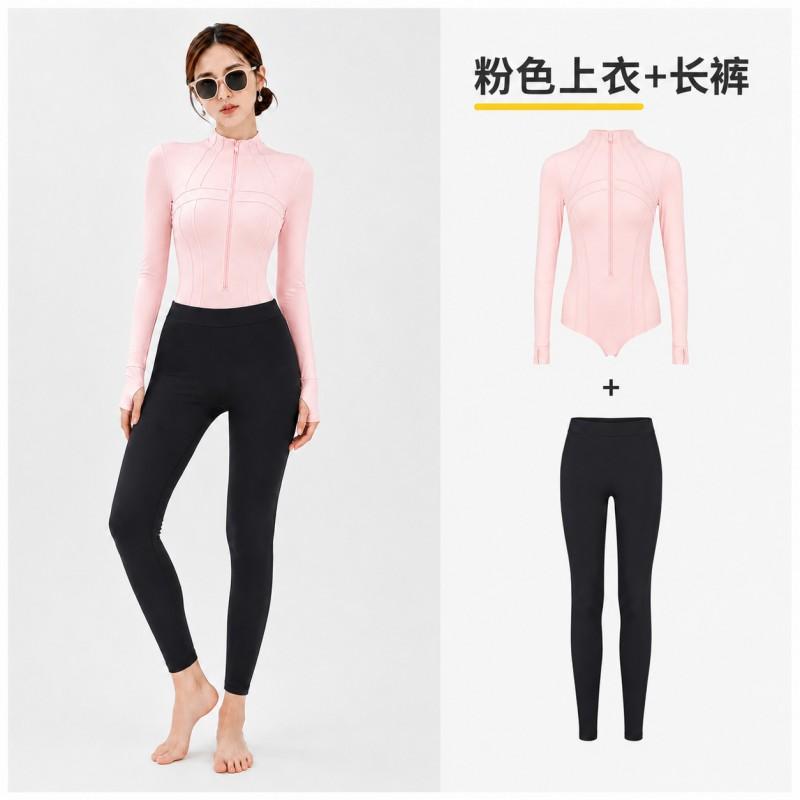 Womens UPF 50 Long Sleeve Rash Guard Swimsuit Full Body Sun Protection Dive Suit Quick Dry
