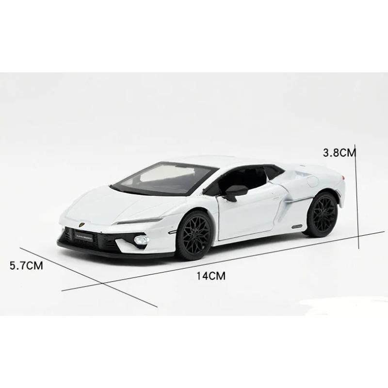 1/32 Lamborghini Temerario Суперкар Сплав Металл Литье под Давлением Модель Автомобиля Домашний Модный и Настольный Дисплей Украшение Подарки на День Рождения для Мальчиков