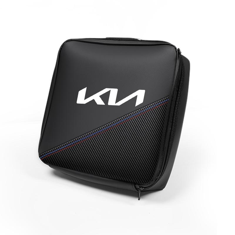 Car Charging Gun Storage Bag Auto Trunk Organizer Handbag For KIA Sportage Seltos Sorento K3 K4 Soul Carnival EV6 EV9 Carnival