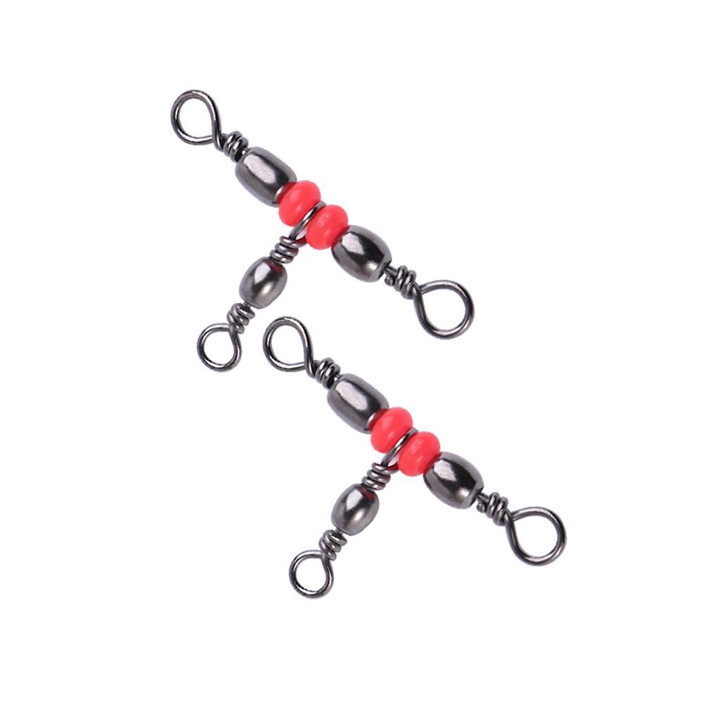 10 шт. цельное кольцо 3-ходовой тройной подшипник бочкообразное кольцо вращающиеся вертлюги рыболовный соединитель рыболовный вертлюг