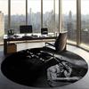 Travis Scott (5) Round Office Rug Decorative Floor Rug for Office Bedroom Living Room and Home Space