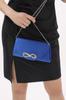 Women's Evening Dress Bag with Stone and Magnetic Cover, Can Be Used In Hand and with Shoulder Strap