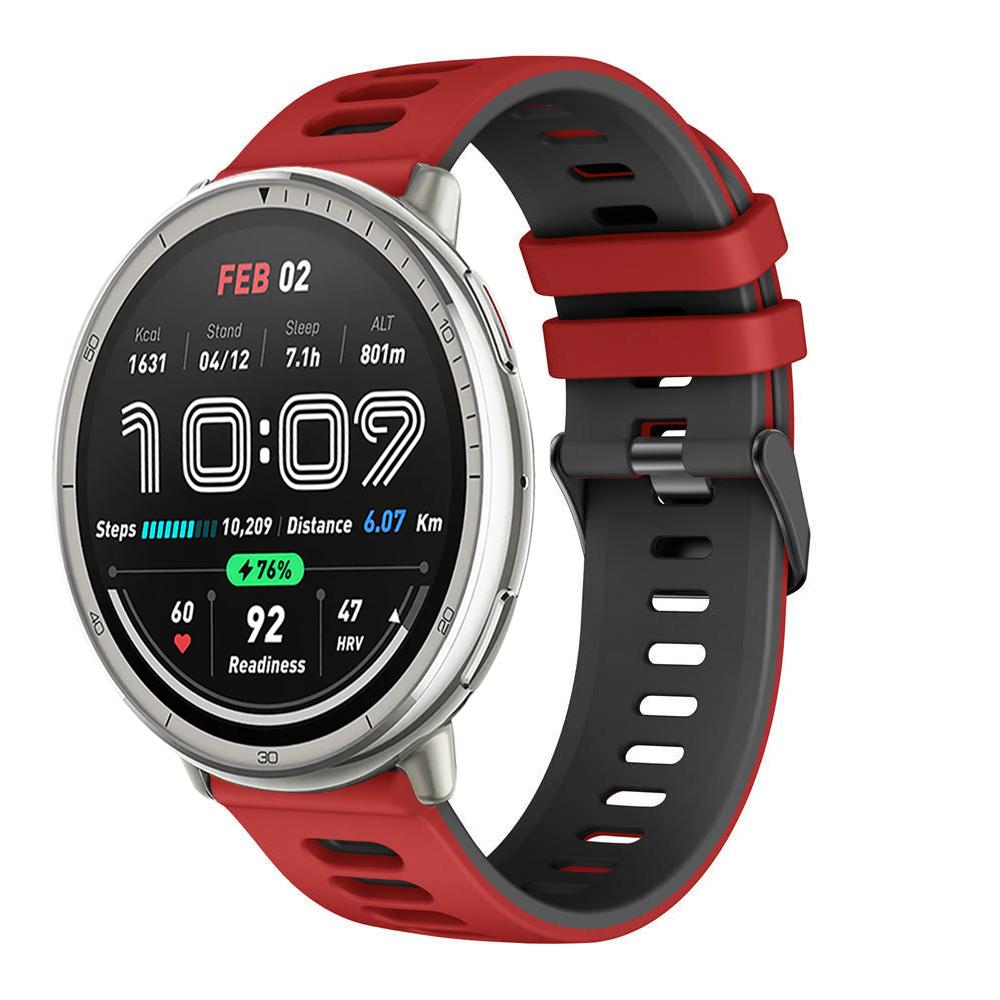 Силиконовый ремешок 20 мм 22 мм для Amazfit Active 2/GTS 4 mini 3 2 2e/Bip-U-lite Браслет для Amazfit GTR/Balance/Bip 5 6/Stratos Ремешок