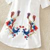 1 Pair Embroidery Patches Exquisite Beautiful Polyester Phoenix Pattern Applique Patches