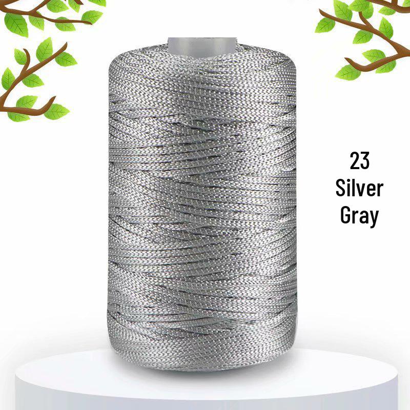 125 г Легкая Ледяная Шелковая Льняная Пряжа для Летних Шляп, Средней Тонкости Вязания, Сумок DIY, Подушек и Блестящая Полая Пряжа
