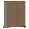 VIGO Bookshelf Gray 90 x 35 x 114.5 cm Solid Pine Wood