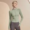 Autumn Spring Women's Quick Drying Sports Coat Women's Tight Top Yoga Jacket Long Sleeve Zipper Jacket Running Fitness Women's Jacket