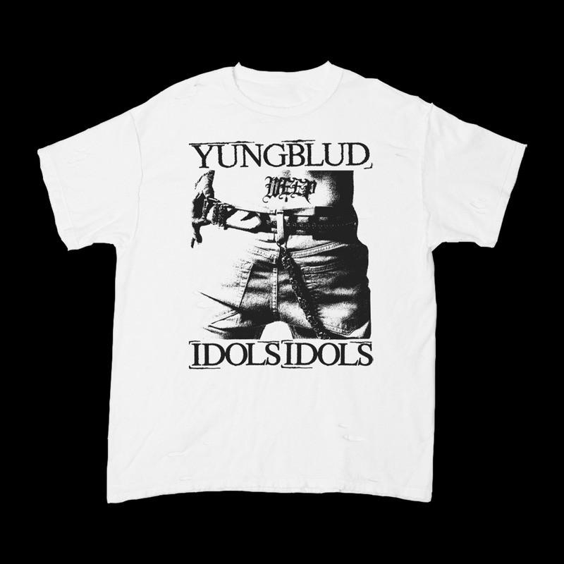 Yungblud Идолы Белая Татуировка Футболка Унисекс Репринт Все Размеры