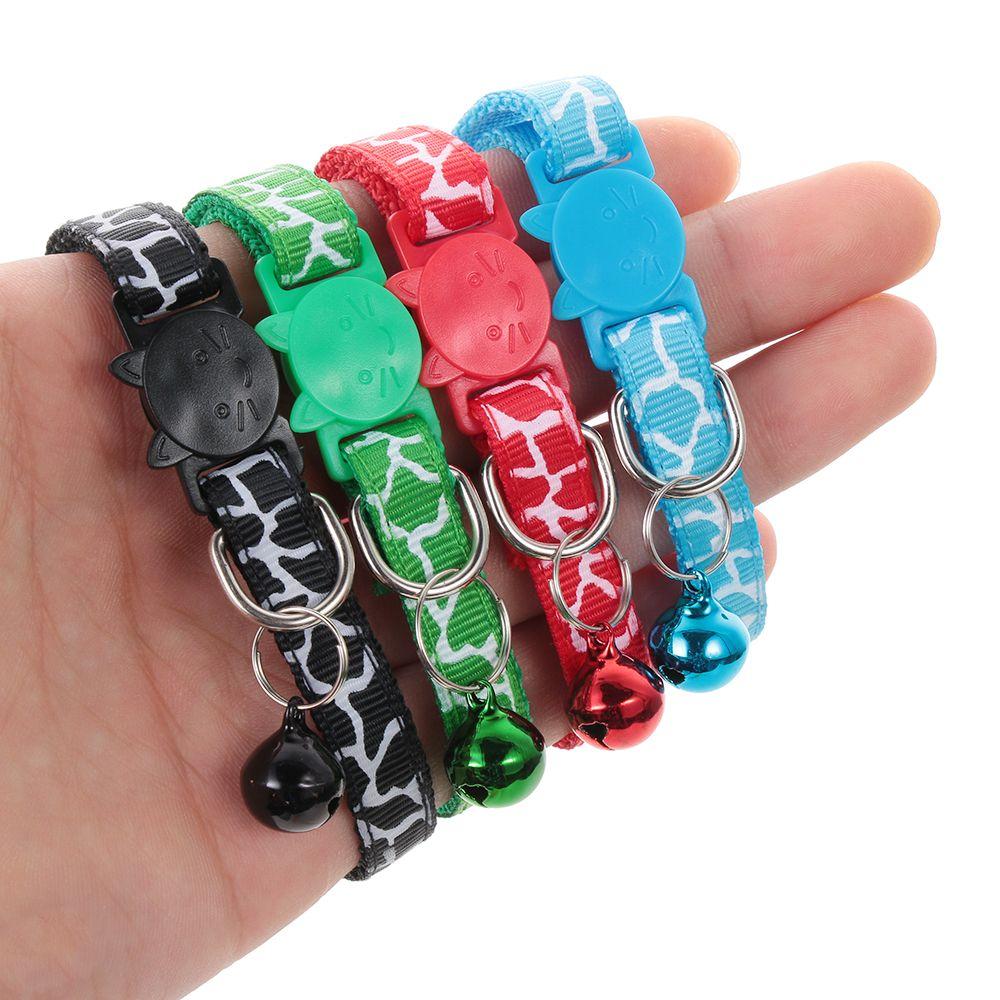Puppy Cute Cat Head Cat Accessories Bell Pendant Kitten Necklace Dog Collar Cat Collars