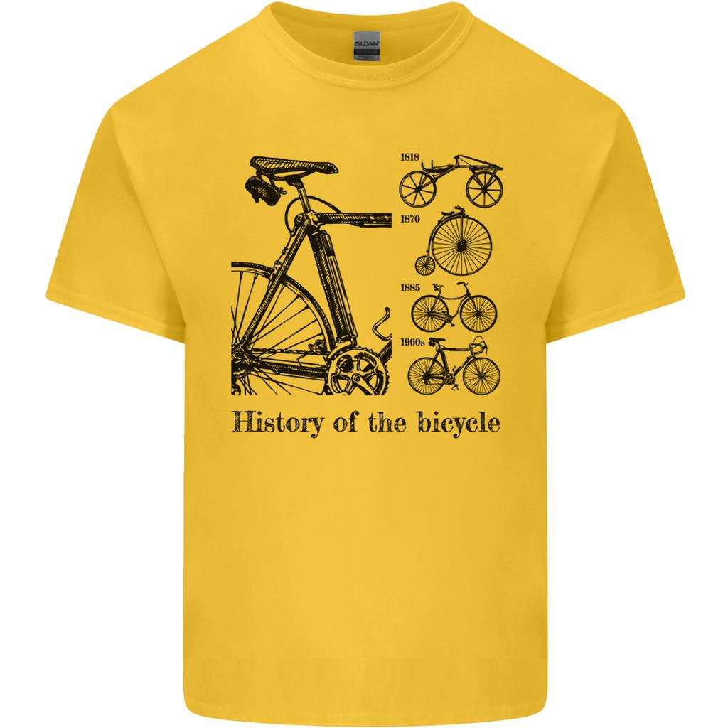 History of the Bicycle Cyclist Cycling Bike Unisexs Light Cotton TShirt