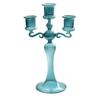 3 Heads Decorative Candle Holders Colorful Glass Flower Vase for Home Decoration Wedding Decoration Centerpieces Candlestic
