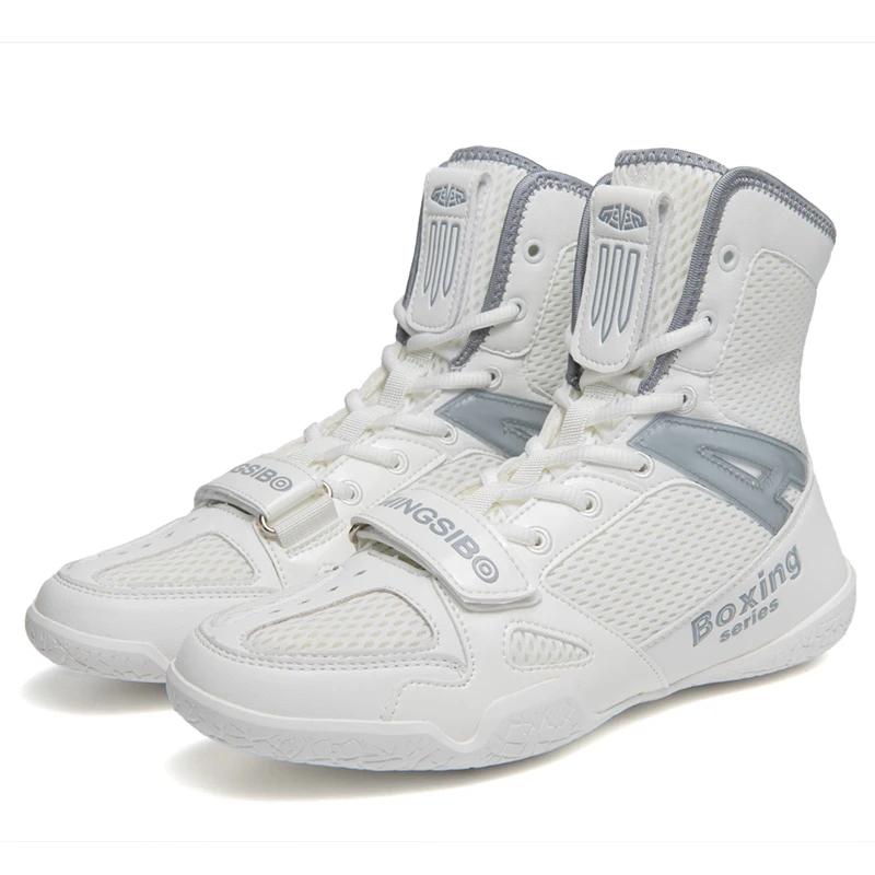 Мужская обувь для борьбы, роскошные боксерские туфли, легкая летная обувь, противоскользящие борцовские кроссовки