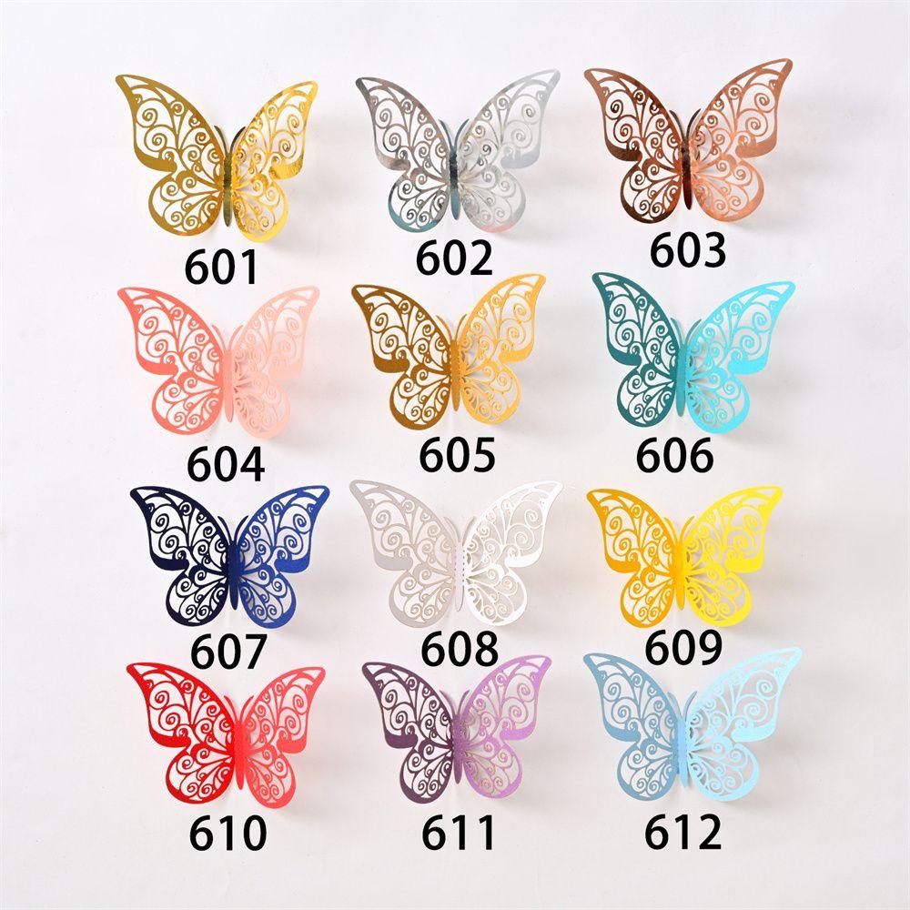 Butterflies Art Hollow Butterflies Decals 3D Butterfly Stickers Wall Decals Wall Art Decor