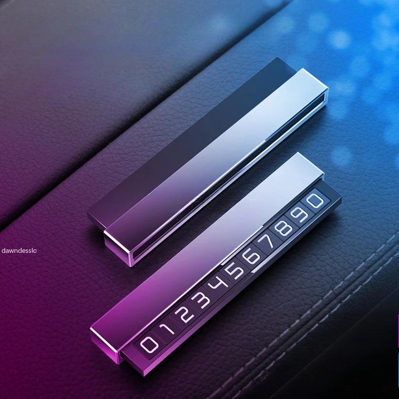 Автомобильная табличка с номером телефона, временная парковочная карта, наклейка для остановки на парковке, дисплей, автомобильные аксессуары