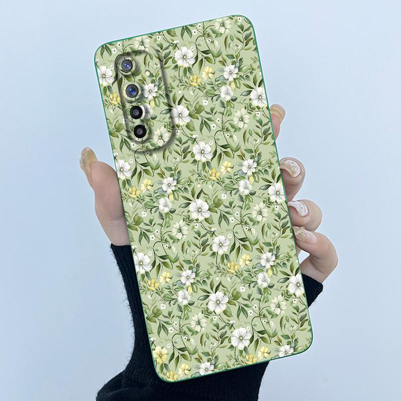Чехол для телефона Realme 6 Чехол Realme 6s Модный Простота Масляная живопись Цветок Мягкий Жидкий силикон Оболочка Для Realme 6 Pro Funda
