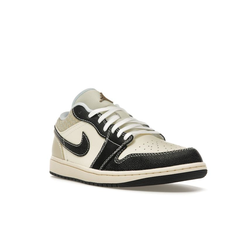 Air Jordan 1 Low SE Coconut Milk Black Мужские кроссовки Cream Muslin Team-Gold HQ3437-101
