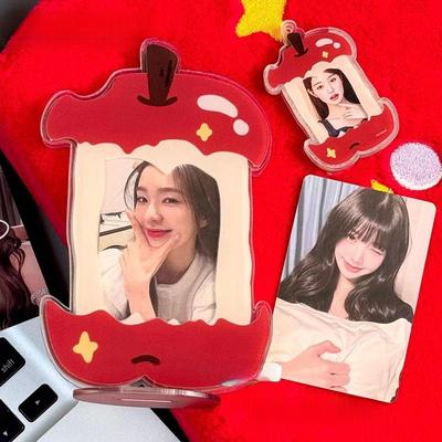 Акриловый держатель для фотокарточек Kpop, подставка для фотокарточек, 3-дюймовая фоторамка Idol, Star Chasing Poka, фоторамки, настольный декор