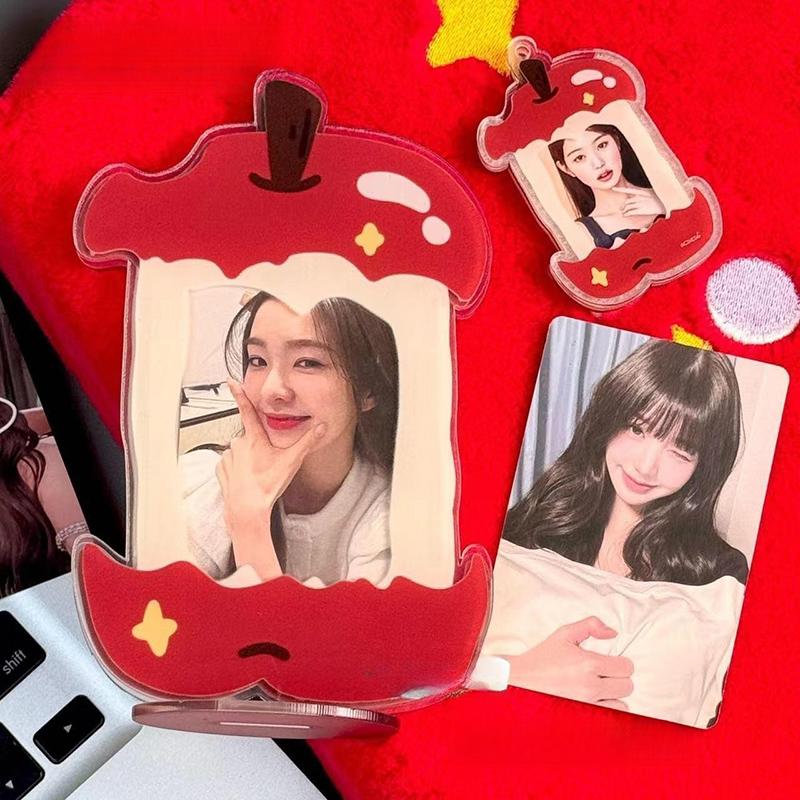 Акриловый держатель для фотокарточек Kpop, подставка для фотокарточек, 3-дюймовая фоторамка Idol, Star Chasing Poka, фоторамки, настольный декор