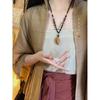 Chinese Zen Butterfly Necklace - Elegant Retro Clavicle Chain for Women, Versatile High-End Ethnic Style Accessory