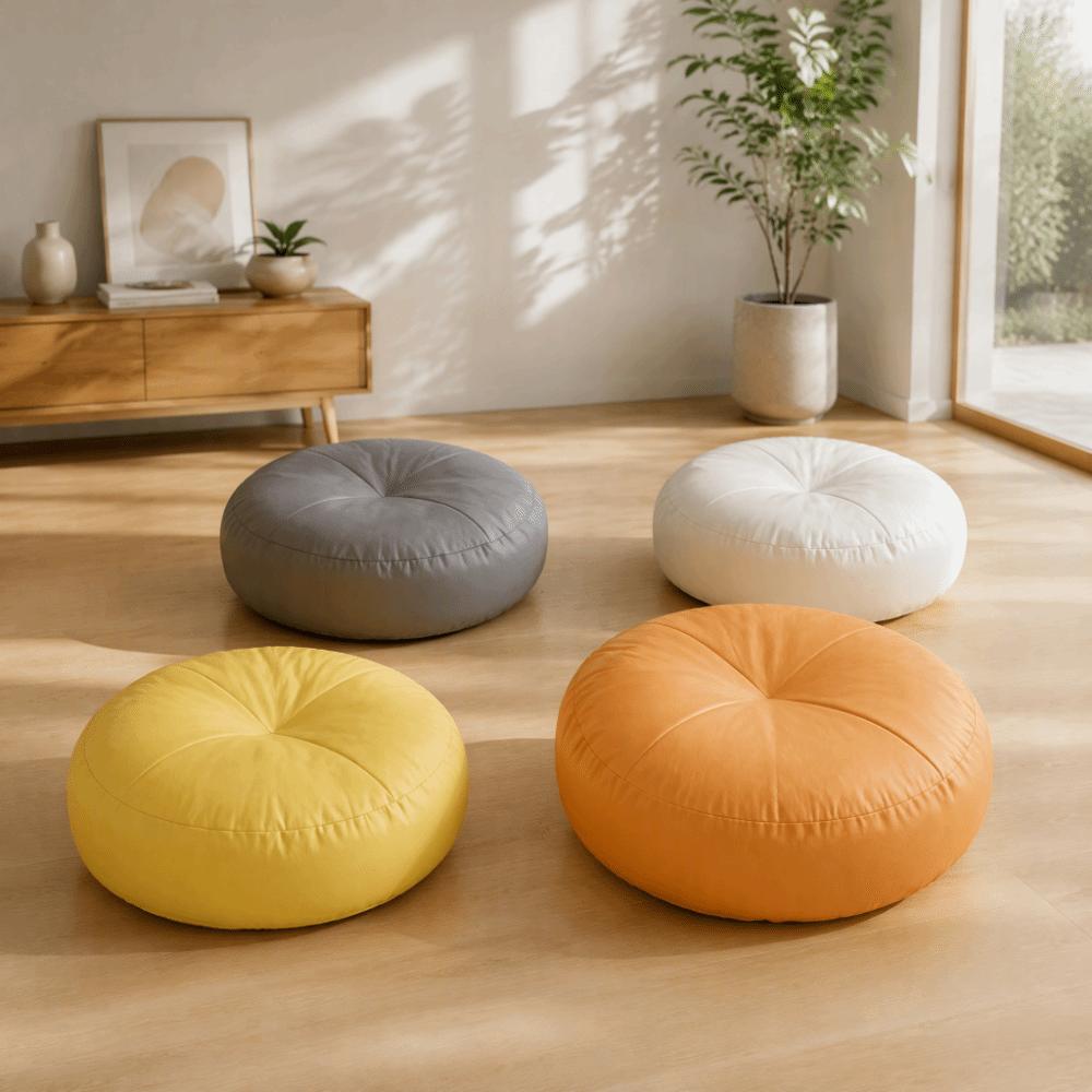 Non-Slip Tatami Mat Leather Futon Tech Fabric Floor Footstool Bay Window