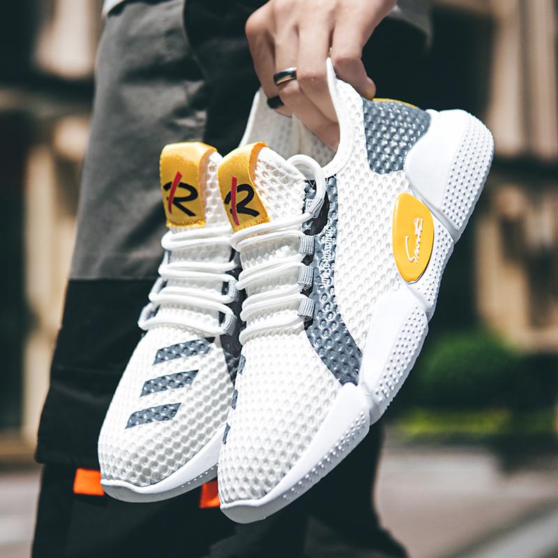 Мужские сетчатые дышащие легкие повседневные спортивные туфли летние уличные с мягкой подошвой удобные кроссовки для бега обувь для ходьбы молодежные кроссовки