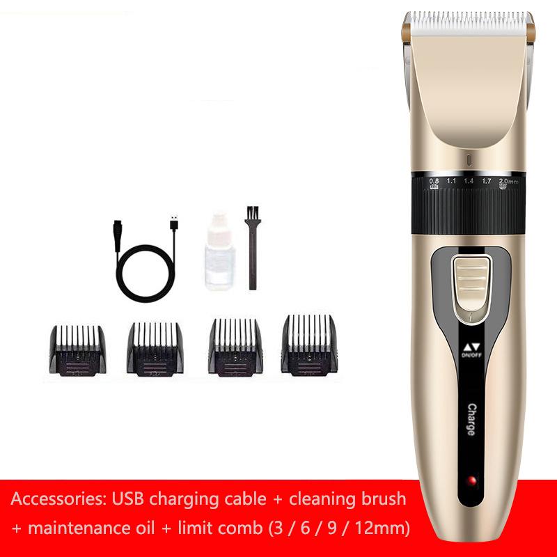 Профессиональный электрический парикмахерский набор, электрическая машинка для стрижки волос, бритва, ножницы для стрижки волос с легкой головкой, перезаряжаемая машина для стрижки волос для мужчин