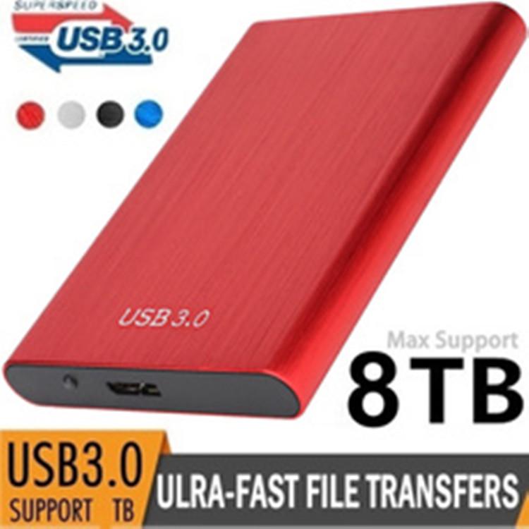 Portable 1TB-16TB USB 3.0 Brushed Metal External SSD