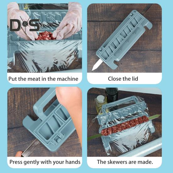 Большая ручная форма для кебаба, переносные шампуры для барбекю, семейные сборы, инновационная форма для барбекю