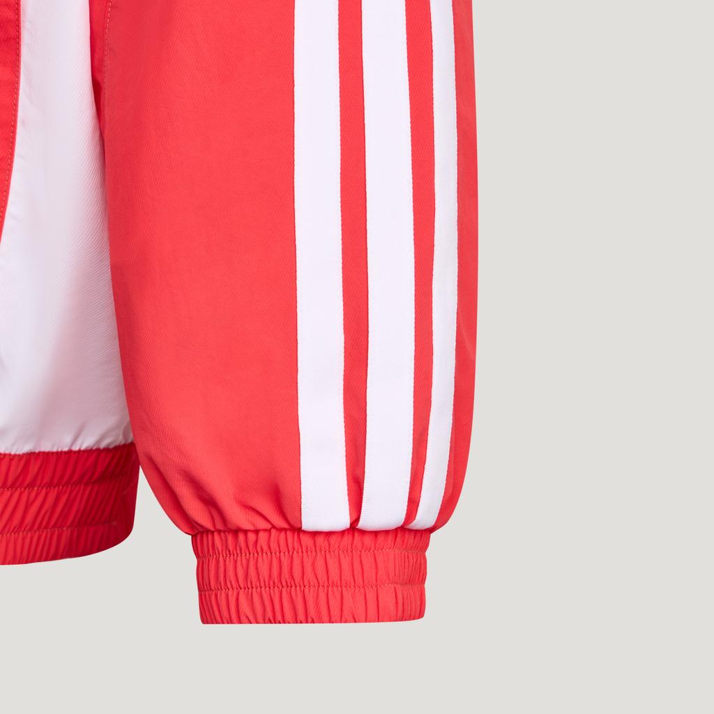 Adidas Jackets Unisex Bright Red/White Stand Collar Moderate Other