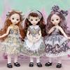 30 см мини подвижная 23 шарнирная кукла игрушка для девочек 3D большие глаза BJD принцесса полная одежда коллекция платьев детская кукла подарок