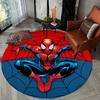 1 шт. Круглый ковер Marvel Человек-паук, нескользящий, машинная стирка, полиэстеровый ковер для декора гостиной и спальни