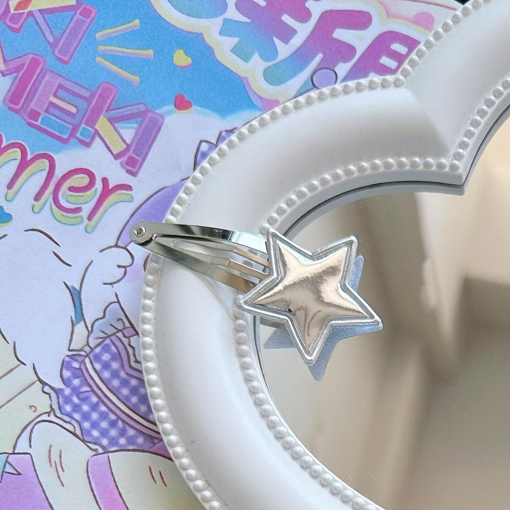 Простые серебряные заколки XINGX BB в корейском стиле, новинка лета, заколка для волос с боковой челкой для девочек, заколка для волос