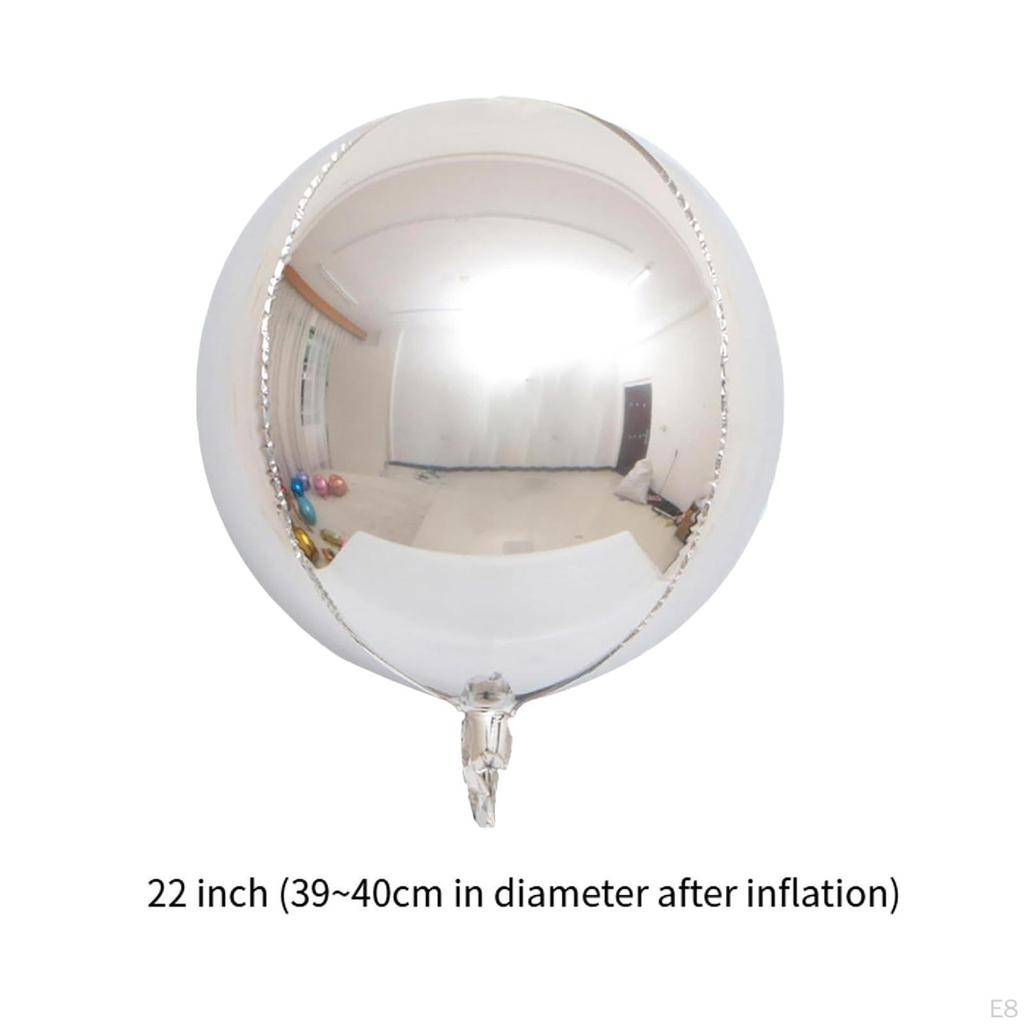 10 Count Foil Balloons 22 Inch Unique Round Props for Celebrations