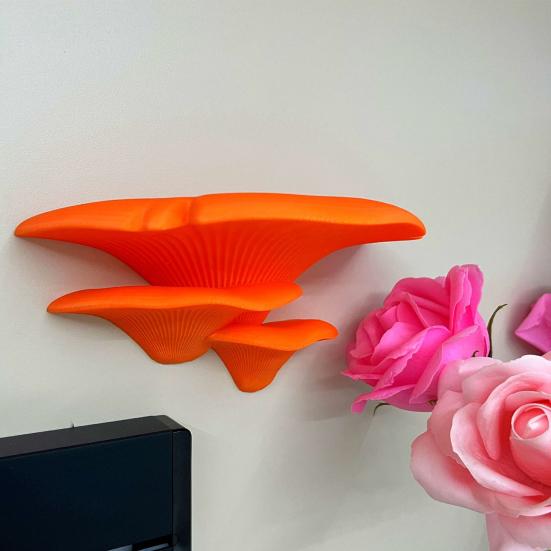 Mushroom Shape Bracket, Double Purpose Stand for Displaying And Storing Items, Wall Decoration Shelf for Glass Tiles Smooth Surfaces