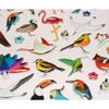 Reusable Stickers - 3D Relief - Birds - Gold Finishes